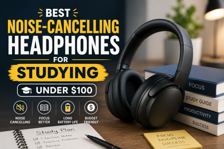 Best Noise-Cancelling Headphones for Studying Under $100